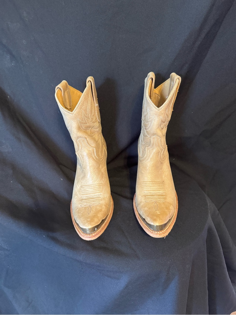 IDYLWIND Classic Tan Leather Cowboy Boots
